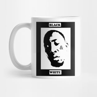 black and white Mug